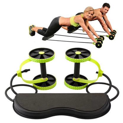 Ab Roller Resistance Band Workout System